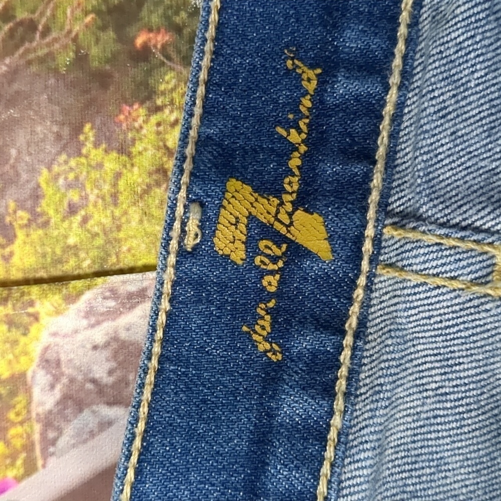 7 For All Mankind Distressed Fringe Shorts Size 24 - image 5